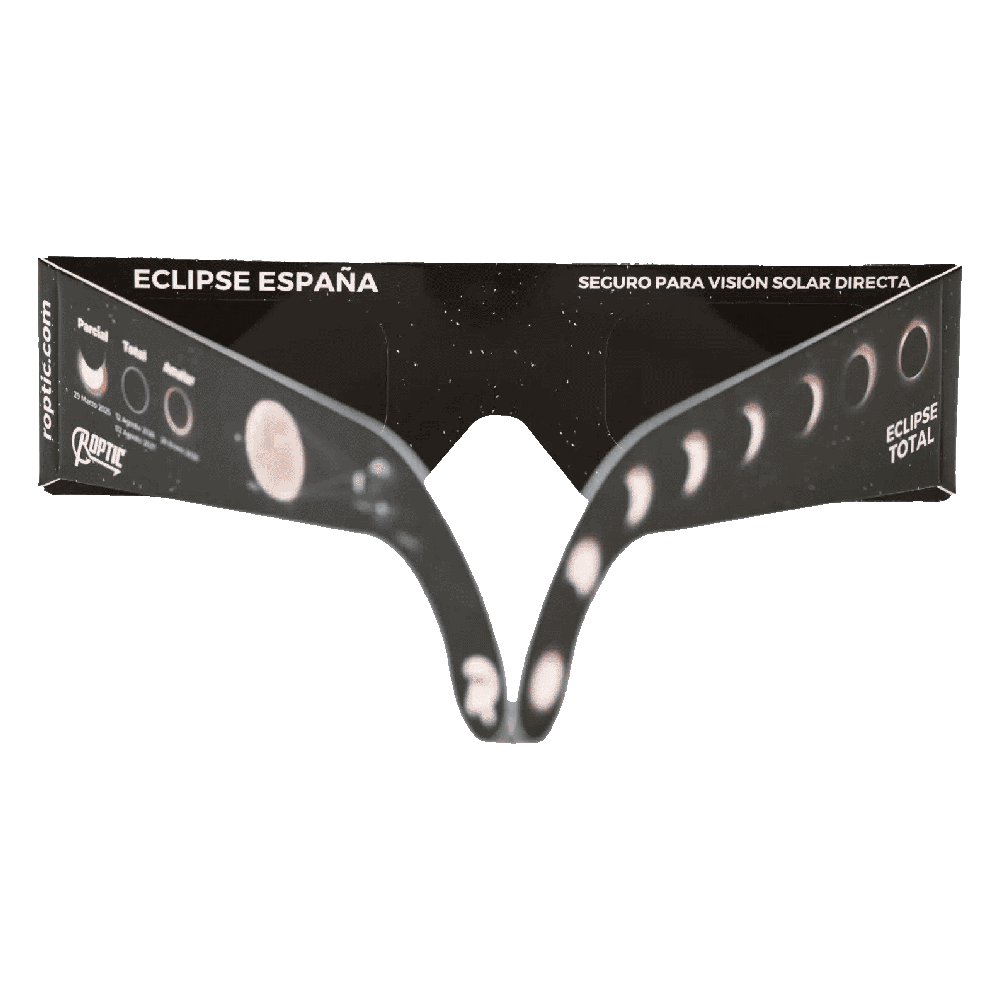 Pack Gafas de Eclipse Solar Certificadas con Expositor (50 Und)