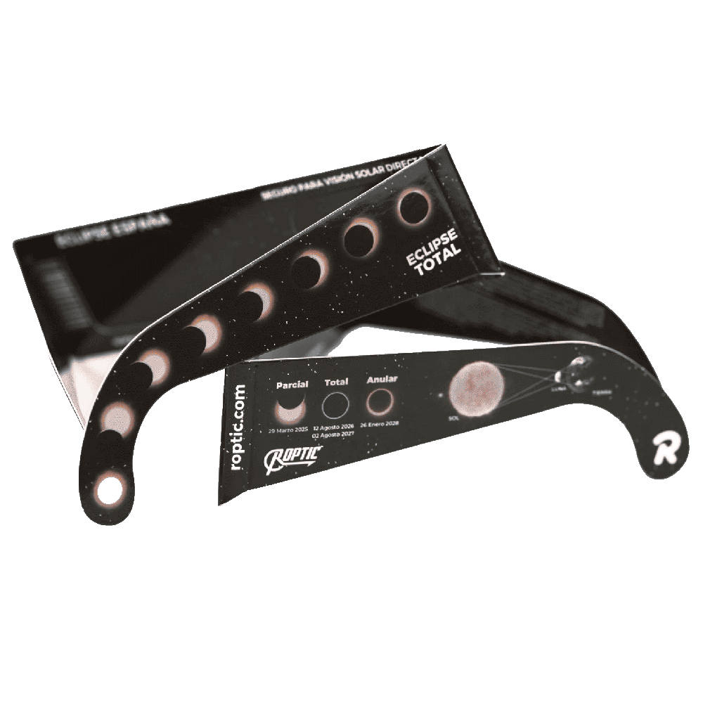 Pack Gafas de Eclipse Solar Certificadas con Expositor (50 Und)